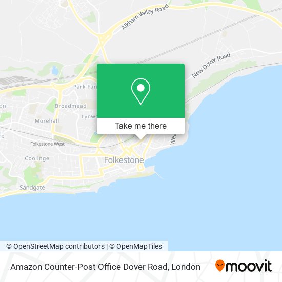 Amazon Counter-Post Office Dover Road map