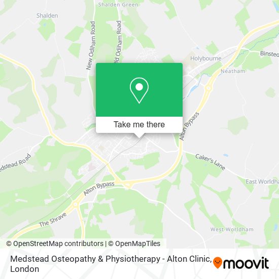 Medstead Osteopathy & Physiotherapy - Alton Clinic map