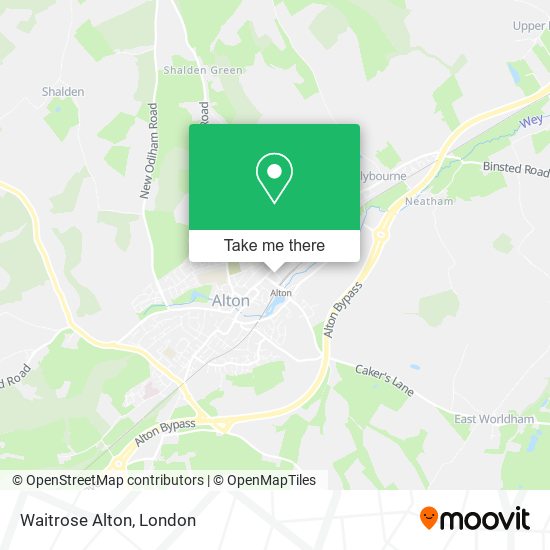 Waitrose Alton map
