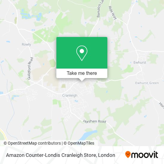 Amazon Counter-Londis Cranleigh Store map