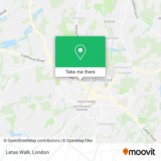 Letas Walk map