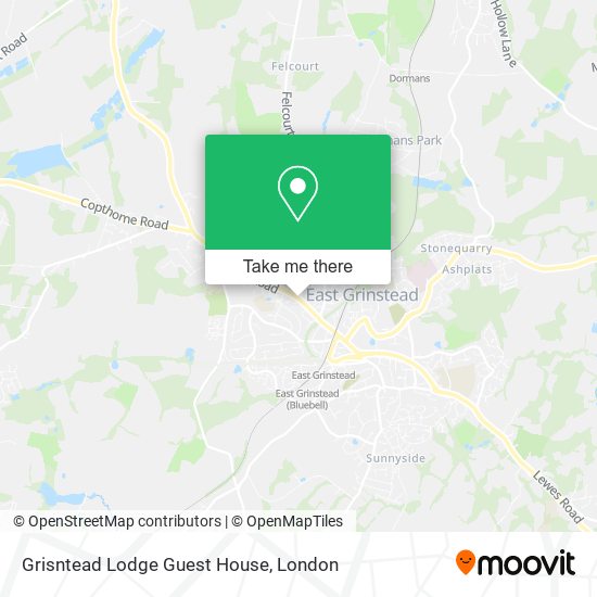 Grisntead Lodge Guest House map