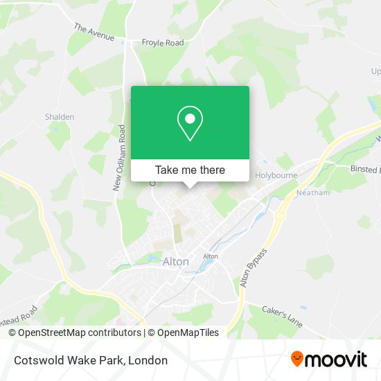 Cotswold Wake Park map