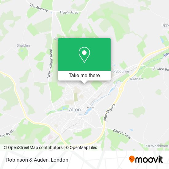 Robinson & Auden map