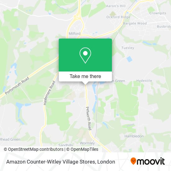 Amazon Counter-Witley Village Stores map