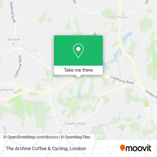 The Archive Coffee & Cycling map