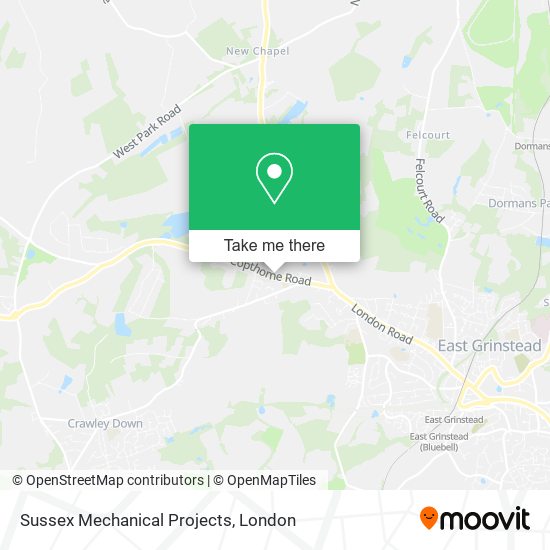 Sussex Mechanical Projects map