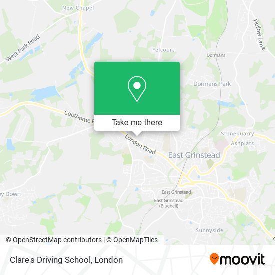Clare's Driving School map