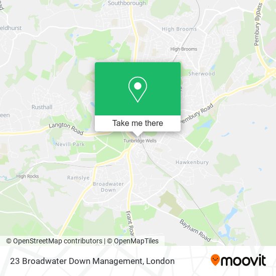 23 Broadwater Down Management map