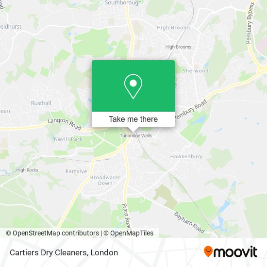 Cartiers Dry Cleaners map