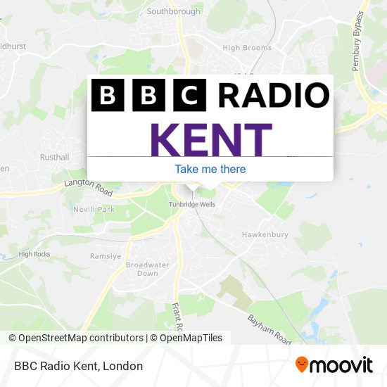 BBC Radio Kent map