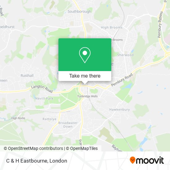 C & H Eastbourne map