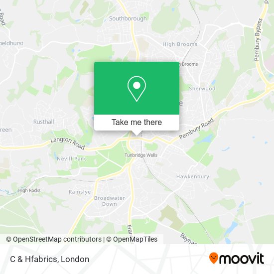 C & Hfabrics map