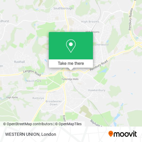 WESTERN UNION map