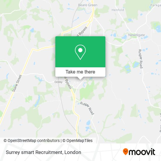 Surrey smart Recruitment map