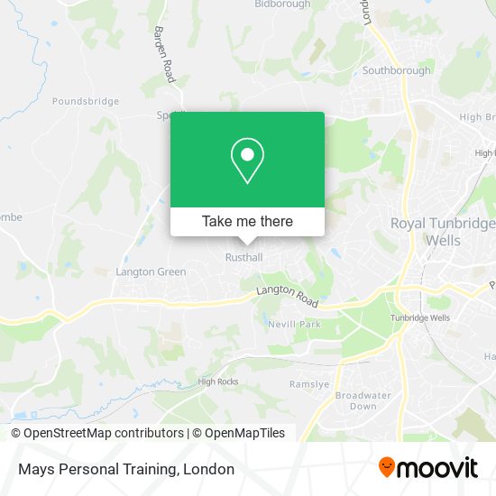 Mays Personal Training map