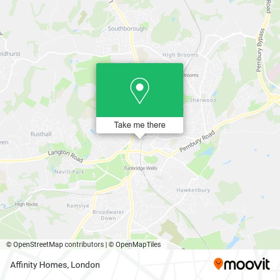 Affinity Homes map