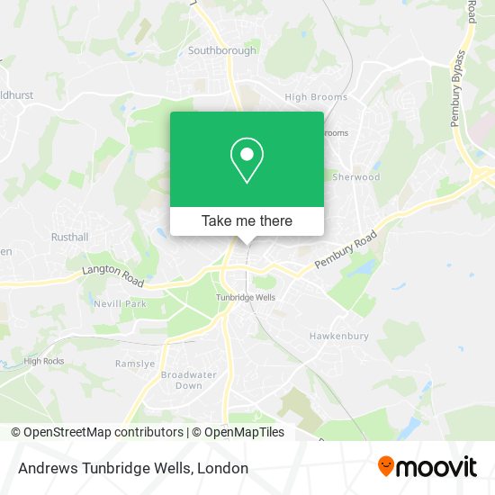 Andrews Tunbridge Wells map