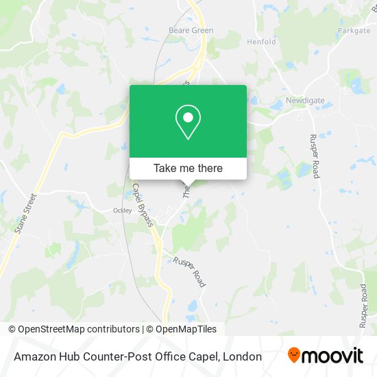 Amazon Hub Counter-Post Office Capel map