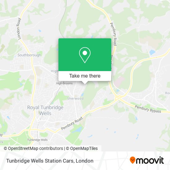 Tunbridge Wells Station Cars map