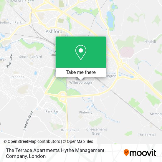 The Terrace Apartments Hythe Management Company map