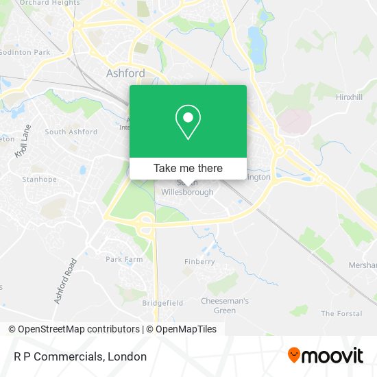 R P Commercials map