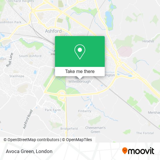 Avoca Green map