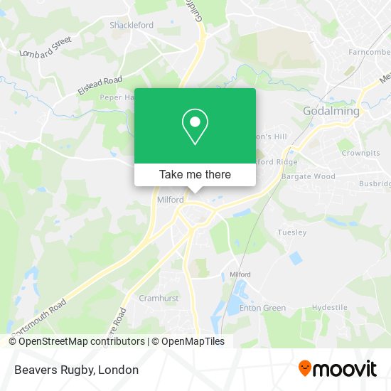 Beavers Rugby map