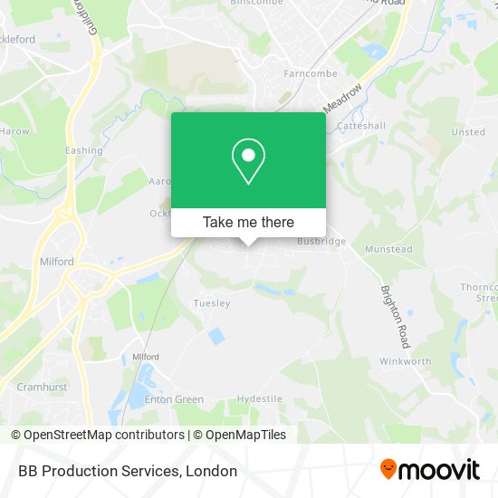 BB Production Services map