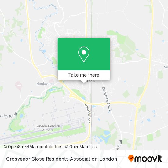 Grosvenor Close Residents Association map