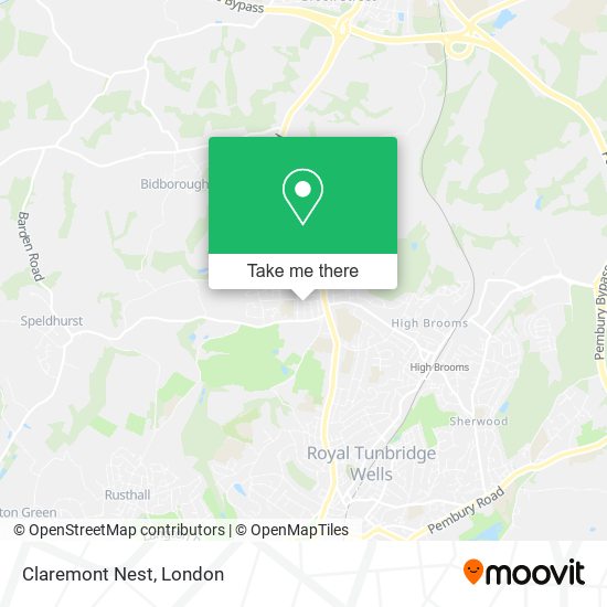 Claremont Nest map