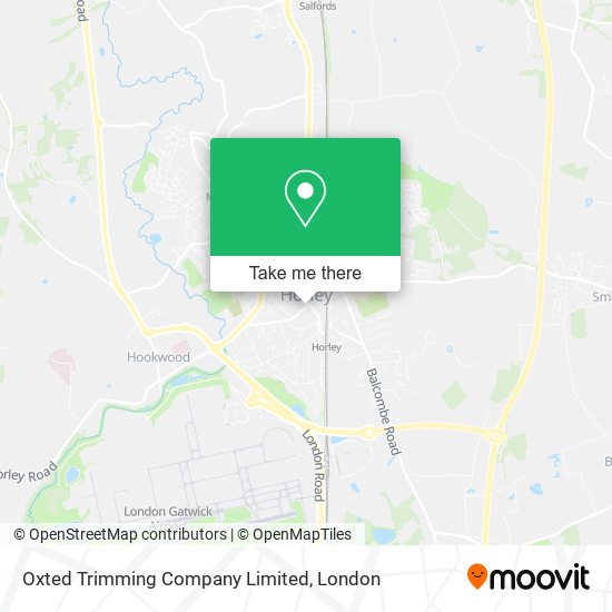 Oxted Trimming Company Limited map