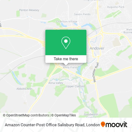 Amazon Counter-Post Office Salisbury Road map