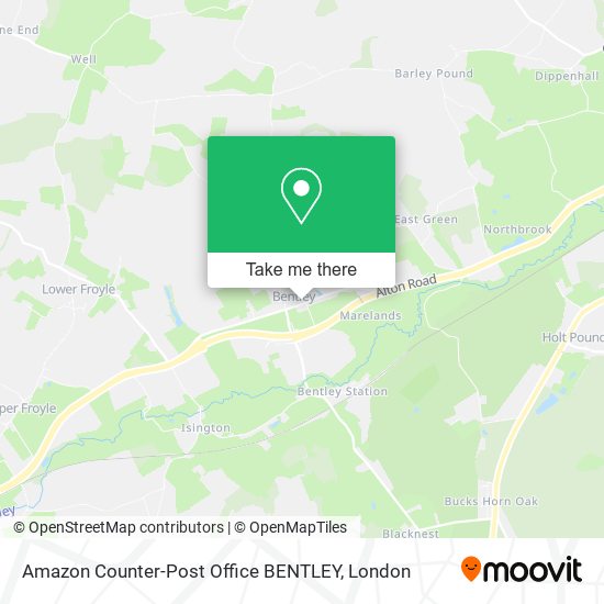 Amazon Counter-Post Office BENTLEY map