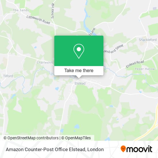 Amazon Counter-Post Office Elstead map