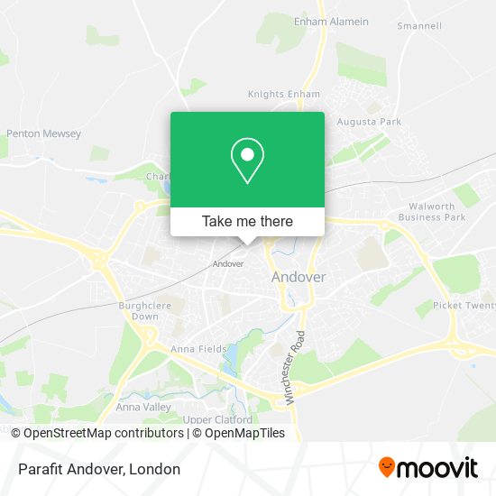 Parafit Andover map