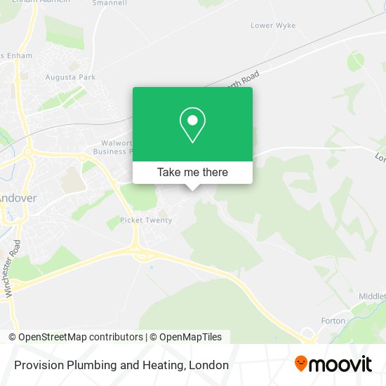 Provision Plumbing and Heating map