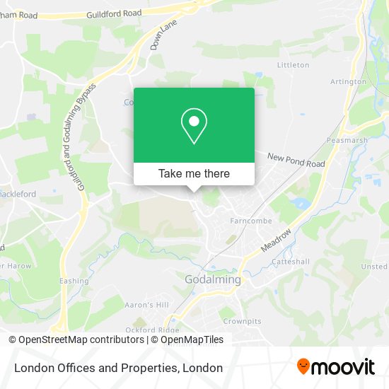 London Offices and Properties map