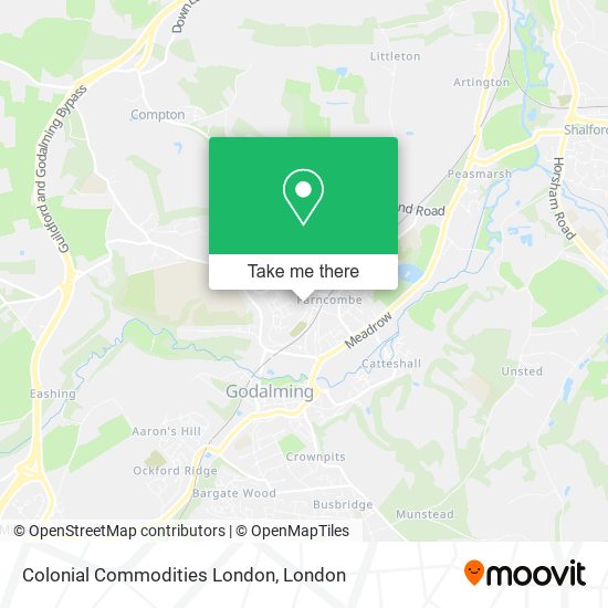 Colonial Commodities London map