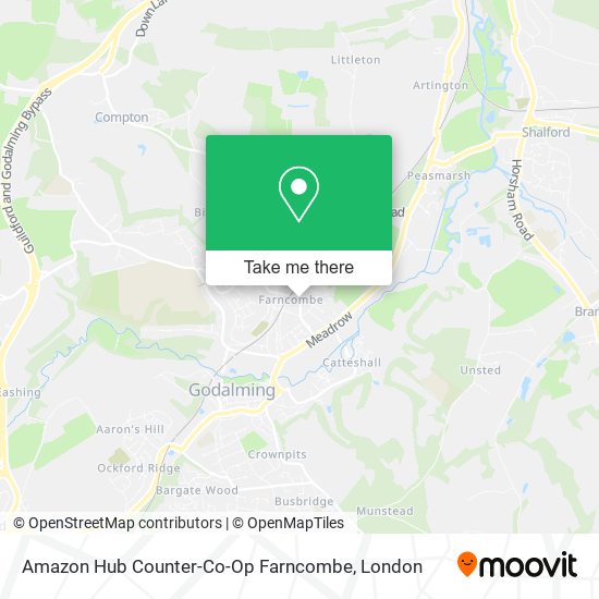 Amazon Hub Counter-Co-Op Farncombe map