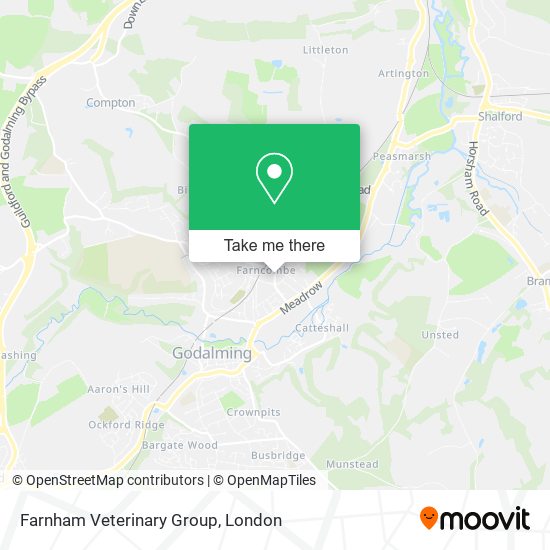 Farnham Veterinary Group map