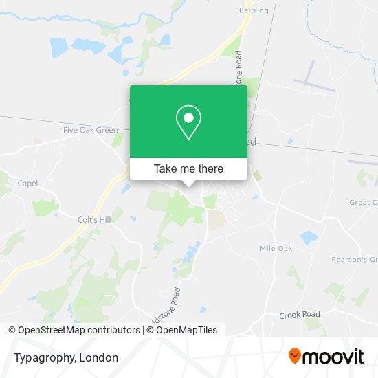 Typagrophy map