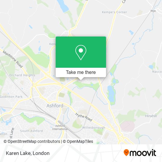 Karen Lake map
