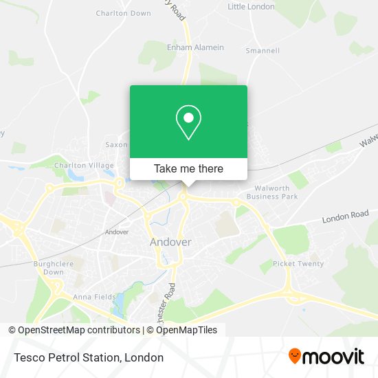 Tesco Petrol Station map