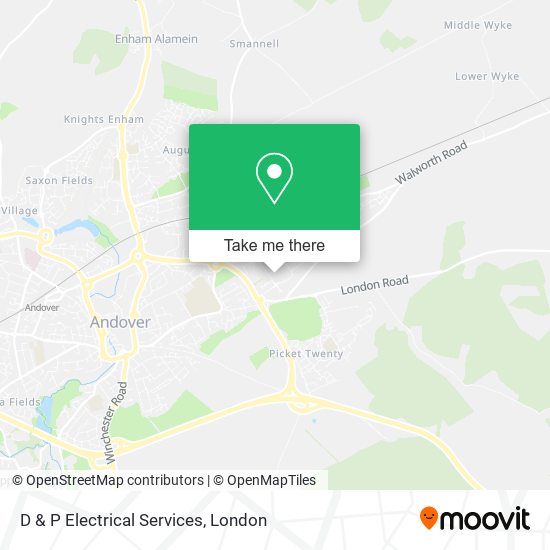 D & P Electrical Services map