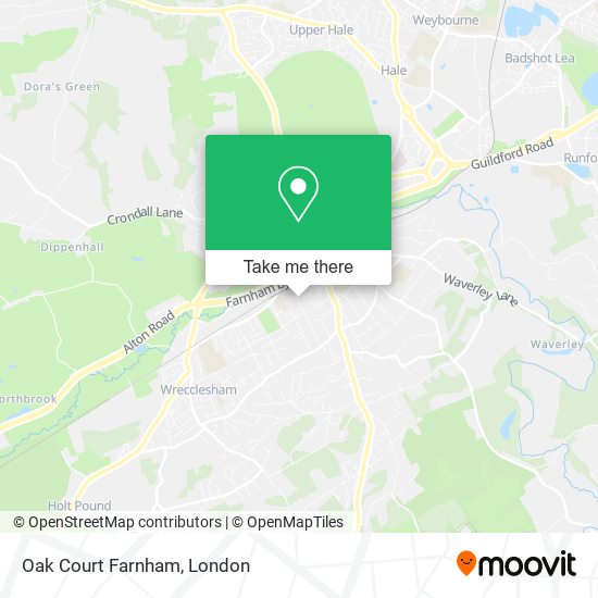 Oak Court Farnham map