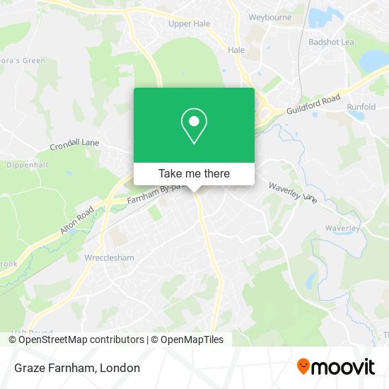 Graze Farnham map