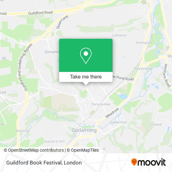 Guildford Book Festival map