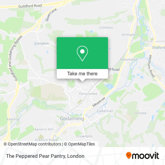 The Peppered Pear Pantry map