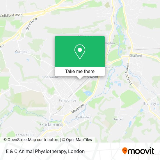 E & C Animal Physiotherapy map